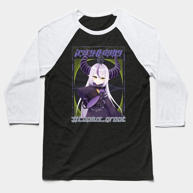 Hololive Laplus Darkness Baseball T-Shirt by naderu